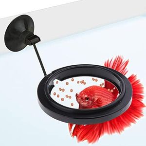 SunGrow Betta Feeding Ring, 3 Inches, Practical Round Floating Food, Reduces Waste & Maintains Water Quality, Suitable for Flakes & Other Floating Fish Foods, for Guppy, Goldfish and Other Small Fish