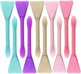 10PCS Silicone Face Mask Brushes Makeup Spatula Face Mask Applicator Skincare Spatula Lotion Spatula Face Cream Applicator Spa Makeup Tools for Facial Skin Care DIY Mask Mixing and Sampling Tool