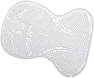 Ovation Perforated Silicon Anti-slip Half White Saddle Pad