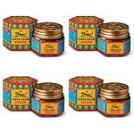 Tiger Balm Red Ointment | 21ml each | Pack of 4 | Ayurvedic Pain Relief Balm | for Effective Relief from Joint Pain, Back Pain, Body Pain, Knee Pain, Muscular Ache & Sprain | Combo Pack