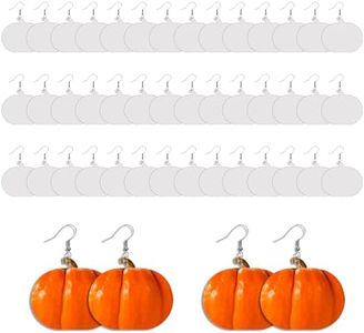 48pcs sublimation earring blanks bulk MDF Halloween Decoration Accessories Double Sided Heat Transfer sublimation ornament blanks products earrings sublimation jewelry blanks