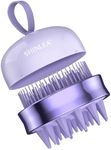 Scalp Massager, SHINLEA Silicone Shampoo Brush for Clean, Double-Side Scalp Scrub Hair Brush Scalp Brush for Hair Growth and Head Massage, Wet & Dry Use,2 in 1 Design