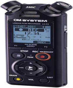 Olympus LS-P5 Linear PCM Recorder with Noise Cancellation, Up to 37 Hours Battery Life and 20000Hz Frequency Response