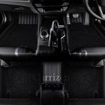 9D Premium Leatherette Car Foot Mat for Jeep Wrangler Rubicon | Imparts Luxurious & Elegant Look | 100% Waterproof and Dust Proof | Custom Fitted Car Floor Tray Mat (Black)