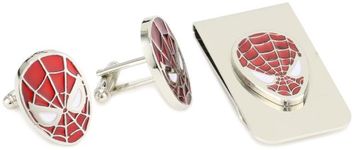 Marvel Comics Spider-Man Money Clip and Cuff Link Box Set