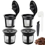 Feilifan Reusable K Cups for Ninja Dual Brew Coffee Makers CFP201, CFP300, CFP301, CFP305, CFP400, CFP451, CFP307 (4 Pack)