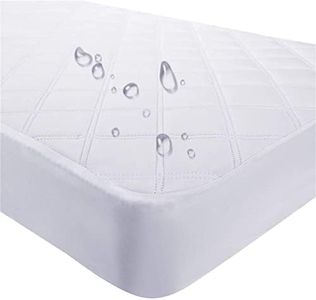 Crib Mattress Pad Cover Waterproof Toddler Mattress Protector Quilted Fitted Sheet for Standard Crib 28x52inches Breathable & Hypoallergenic by YOOFOSS