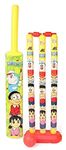 KIDIVO Plastic Cricket Set with Stump and Ball Playing Set for 2-5 Year Kids(Size:- Big, Multicolor) (Doraemon)