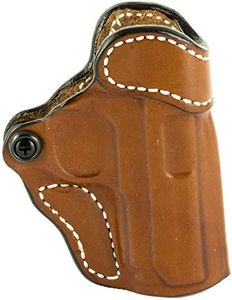 Desantis 155TA37Z0 Gunhide, 155 Criss-Cross, Belt Holster, Right Hand, Tan Leather, Fits Sig P938, Kimber Micro 9mm, N/A