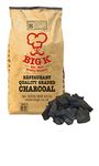 Big K Dura Restaurant Grade Charcoal, 15kg Bag 100% Natural White Quebracho Lumpwood Charcoal, Long lasting, Easy to light, and burns with no smoke, ‎16 x 45 x 77 cm