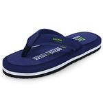 DOCTOR EXTRA SOFT Slipper for Men's || Diabetic & Comfortable || Skid Resistant || Lightweight || Comfortable Footbed || Memory Foam Bounce Back Technology || Flip-Flop & Sliders D-32-Navy-8 UK