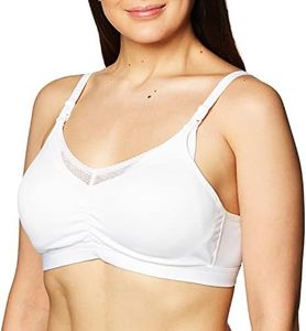 Playtex Womens Maternity & Nursing Pretty T-Shirt Wirefree Bra Us3002, White, X-Small