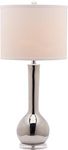 Safavieh Lighting Collection Mae Silver Long Neck Ceramic 30.5-inch Table Lamp