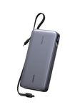 UGREEN Nexode Power Bank 25000mAh 165W Fast Charging with 2 Built-in Cables 140W PD3.1 Laptop Portable Charger 4-Port Battery Pack Compatible with Dell XPS, HP, iPad, iPhone 17, Galaxy S25 Ultra