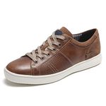 Rockport Men's Cl Colle Leather Casual Shoe Tan, Size 10 Wide