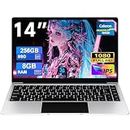 2026 Laptop with Win 11 256GB SSD N4020 Processor (Up to 2.8GHZ)-Silver