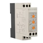 Voltage Monitoring Relay DC 12V/24V/36V/48V Over-Voltage and Under-Voltage Protection Relay 35MM Guide Rail 13-17V 10-14V(DC48V)