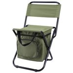 eurNhrN Fishing Chair with Cooler Insulated Bag Portable Backpack Chair Waterproof Folding Chair Rucksack Seat Bag Anti-Slip Fishing Stool for Indoor Outdoor Hiking Picnic for Exercising