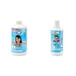 Clearwater Scale and Stain Controller Treatment for Filter Pumps, Hot Tubs, Spas and Pools, 1 Litre & CH0009 Water Clarifier for Hot tub Spa and Swimming Water Treatment, 1 Litre