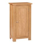 Hallowood Furniture Waverly Oak Small Storage Cupboard, Light Oak Wooden Cabinet with 2 Adjustable Shelf for Bedroom, Hallway Cabinet, Cupboard for Kitchen, Living Room