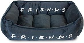 Buckle-Down Pet Bed, Friends Black/White/Multicolor, Medium