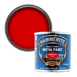 Hammerite 5084869 Direct to Rust Metal Paint - Smooth Red Finish 250ML