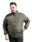 Hardsoda Men's Puffer Jacket (0323-HSJKT10-05_Olive_4XL)