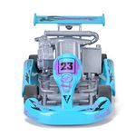 1:32 Scale Kid Model Car Toy, Baby Children Alloy Pull Back Racing Go-Kart Mini Car Vehicles Toys for Toddlers Boys Girls(Blue)