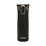 Contigo West Loop 2.0 Stainless Steel Travel Mug with Spill-Proof Lid, Vacuum-Insulated Reusable Cup for Coffee and Tea, Matte Black, 20 oz (591 mL)