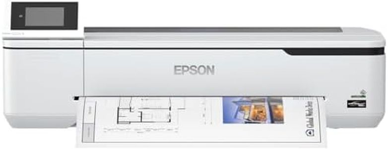 Epson SureColor SC-T3100N Tinten-Großformatdrucker für CAD/GIS/POS (Drucke bis DIN A1+, Rollendrucke bis 24 Zoll (61 cm/A1+), WiFi, Ethernet) weiß