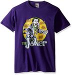 DC Comics Men's The Joker T-Shirt, Purple, Medium