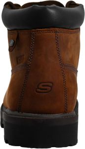 Skechers Men’s Waterproof Chelsea Boots, Dark Brown Leather – Size 9 UK