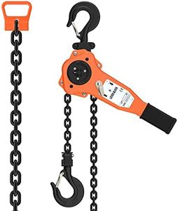 Amarite Chain Hoist Lever Hoist, 3300 Lbs, 20ft Load, Chain Manual Chain Hoist, Industrial Grade Type Connection for Lifting Hook