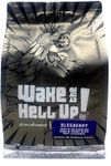 Wake The Hell Up! 12oz Ultra-Caffeinated Blueberry Ground Coffee, Low Acid, Medium-Dark Roast