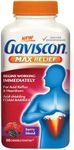 Gaviscon Max Relief Tablets - 50 Count - Chewable Foaming Antacid Tablets for Day and Night Heartburn Relief, Acid Reflux and GERD Relief, Berry Blend - Free of Aluminum, Lactose and Gluten