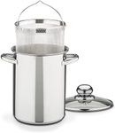 GSW Stahlwaren GmbH Spaghetti Pot with Insert, Silver, 16 x 21 cm, 4.2 Litre
