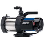 Draper 1100W Surface Mounted Water Pump | Max Flow Capacity 5400 l/h Electric Pump | Thermal Overload Protection | Waterproof On/Off Switch | 1.5M Cable Pump | 98922