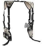 Feyachi Universal Shoulder Holster with Dual Mag Pouch Camo Ambidextrous Gun Shoulder Fits Most Pistols & Revolvers for Men and Women