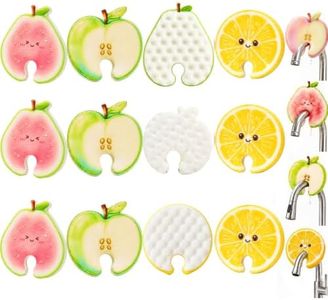12Pack Cute Fruit Shaped Dishwashing Sponge Scrubber Apple Guava Lemon