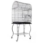 Large Stand-Alone Bird Cage on Whee