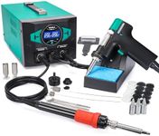 YIHUA 948D III Soldering Iron Desoldering Station Kit with Upgraded Desolder Tool, 110W EVO Solder Iron, Vacuum Pump, 3 Desoldering Nozzles, with Automatic Shutdown, Sleep Mode Functions.