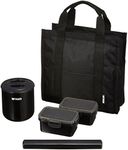 TIGER LWY-T036-K Tiger Thermos Thermal Lunch Box, Stainless Steel, Lunch Jar, Rice Bowl, Approx. 1.8 Cups, Includes Tote Bag, Black