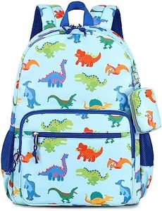 mygreen Kid Child Girl Cute Patterns Printed Backpack School Bag11.5"x15.7"x5.1", Dinosaurs Light Blue, 14 inch Laptop, Traditional Backpacks