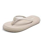 DREAM PAIRS Womens Arch Support Fli