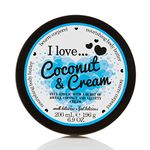 I Love Coconut & Cream Body Butter, Made With 87% Naturally Derived Ingredients Including Shea Butter & Coconut Oil For Soft & Hydrated Skin, Contains Natural Fruit Extracts, 200ml