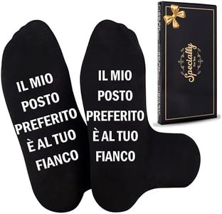Merclix Regalo Calzini per Lui 43-46 Regali per Lui Fidanzato Regali di Natale per Lui Regalo Fidanzato Compleanno Regalo per Lui Fidanzato Anniversario Regalo Marito Natale San Valentino per Lui