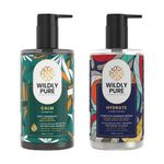 WILDLY PURE Natural Shampoo & Conditioner for Dandruff, Dry Hair, Itchy Scalp | Piroctone Olamine Hibiscus & 10 More Oils, Plant Keratin| Toxin 20 Free, No Sulphate Paraben Silicone | Men & Women (Pack of 2)