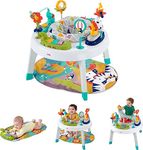 Fisher-Price Baby To Toddler Toy 3-In-1 Sit-To-Stand Activity Center With Playmat Plus Music Lights And Spiral Ramp