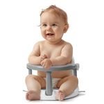 Navaris Baby Bath Seat - Portable Bath Chair for Baby 6-16 Months - Baby Bath Support Seat with High Backrest - for Tub or Shower Use - Suitable for Up to 13kg