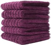 VIKING Microfiber Towels for Cars, Dual-Weave Professional Detailing Towel for Car Cleaning Kit, 14 Inch x 14 Inch, 5 Pack